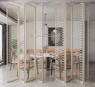现代客餐厅屏风3D模型下载